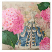 ヴィンテージマリーアントワネット陶磁器タイル タイル (正面)