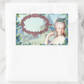 ヴィンテージマリー・アントワネット 長方形シール (バッグ)