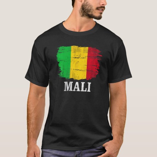 ヴィンテージマリ国旗 Tシャツ (正面)
