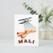 ヴィンテージマリ地図の旅行ポスター ポストカード (スタンド正面)