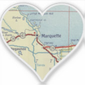 ヴィンテージマルケットMIの地図 シール (正面)