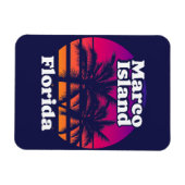 ヴィンテージマルコアイランドビーチフロリダ マグネット (横)