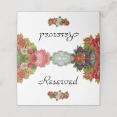 ヴィンテージマルサラレッドフローラ結婚ズ予約 プレイスカード (外部開封)