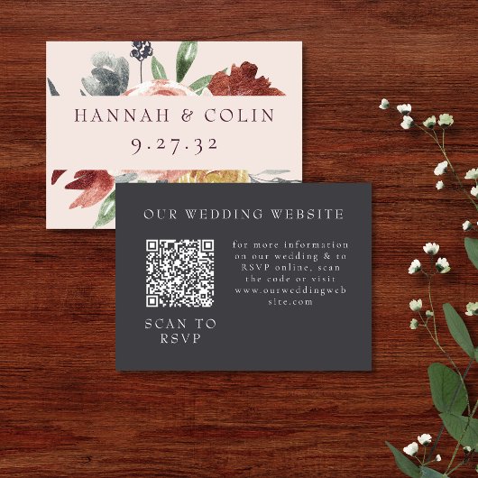 ヴィンテージマルサラ赤面プーターフローラ エンクロージャーカード