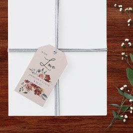 ヴィンテージマルサラ赤面プーターフローラ ギフトタグ