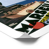 ヴィンテージマルセイユフランス旅行ポスタープリント ポスター (角)