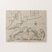 ヴィンテージマルタのブドウ園の地図(1782) ジグソーパズル (横)