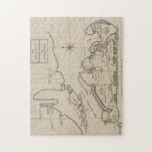 ヴィンテージマルタのブドウ園の地図(1782) ジグソーパズル (縦)