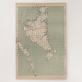 ヴィンテージマルタのブドウ園の地図(1891年) ジグソーパズル (縦)