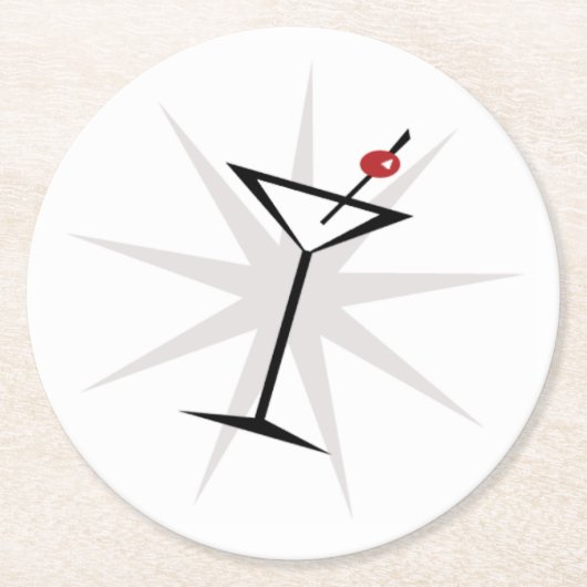 +[ヴィンテージマルチニ]+ ラウンドペーパーコースター (正面)