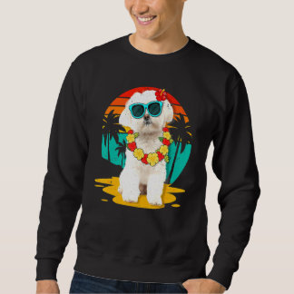 ヴィンテージマルチーズハワイアンサマーバケーショントロピカル スウェットシャツ