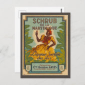 ヴィンテージマルティニーク旅行はがき ポストカード (正面/裏面)