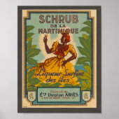 ヴィンテージマルティニーク旅行ポスター ポスター (正面)