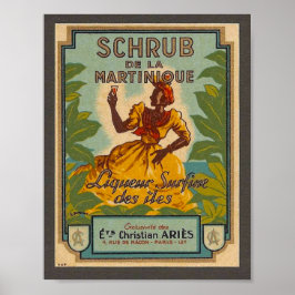 ヴィンテージマルティニーク旅行ポスター ポスター