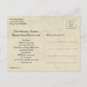 ヴィンテージマルディグラス(紋章の)フラ・ダ・リはがき ポストカード (裏面)