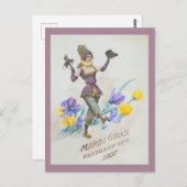 ヴィンテージマルディグラ広告スの作品 ポストカード (正面/裏面)