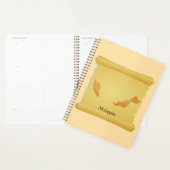 ヴィンテージマレーシア地図ScrollOld World Travel プランナー手帳 (ディスプレー)