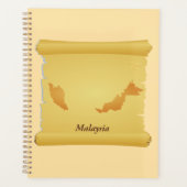 ヴィンテージマレーシア地図ScrollOld World Travel プランナー手帳 (正面)