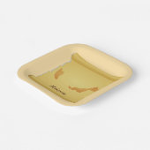 ヴィンテージマレーシア地図ScrollOld World Travel ペーパープレート (傾斜あり)