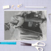 ヴィンテージマンイントップハットティッシュペーパー 薄葉紙 (クラフト)