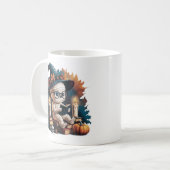 ヴィンテージマンガのミイラのゴシック様式、ハロウィーンの雰囲気 コーヒーマグカップ (正面左)
