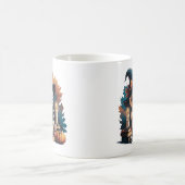 ヴィンテージマンガのミイラのゴシック様式、ハロウィーンの雰囲気 コーヒーマグカップ (中央)