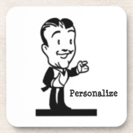 ヴィンテージマンガのレトロな白黒漫画 コースター