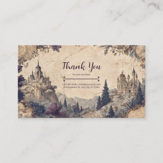 ヴィンテージマンガアンティークマップフェアユタレ 名刺 (正面)