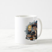 ヴィンテージマンガースネーク：ゴシック様式、ハロウィーンビベス コーヒーマグカップ (正面右)