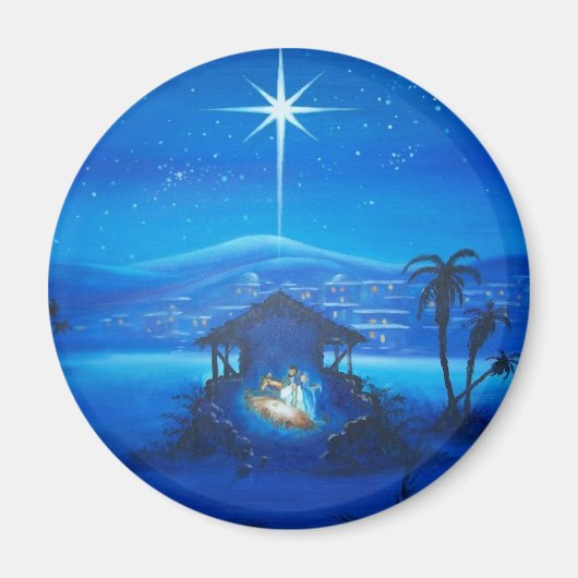 ヴィンテージマンガーナイトシーン マグネット (正面)