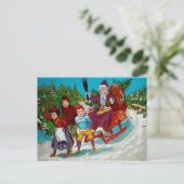 ヴィンテージマンガ樺の木スティック葉書 ポストカード (スタンド正面)