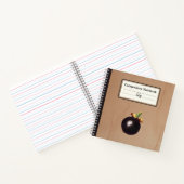 ヴィンテージマンゴスチンイラストレーションパーソナライズされたコンプ ノートブック (内部)