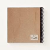 ヴィンテージマンゴスチンイラストレーションパーソナライズされたコンプ ノートブック (裏面)