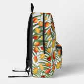 ヴィンテージマンゴー&グリーンリーサマーフルーツモノグラム プリントバックパック (左)