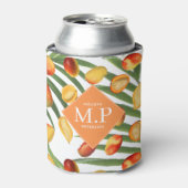 ヴィンテージマンゴー&グリーンリーサマーフルーツモノグラム 缶クーラー (缶正面)