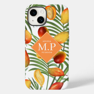 ヴィンテージマンゴー&グリーンリーサマーフルーツモノグラム Case-Mate iPhone 14ケース