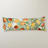 ヴィンテージマンゴー&緑の夏のパターン ボディピロー (裏面)