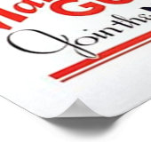 ヴィンテージマンザ・ガン、海軍の採用ポーに参加 ポスター (角)