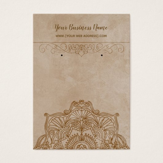 ヴィンテージマンダライヤリングディスプレイカード (正面)