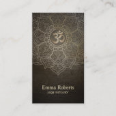 ヴィンテージマンダラナマステオムサインヨガ先生 名刺 (正面)