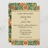 ヴィンテージマンダラフラワー結婚式招待状 招待状 (正面/裏面)