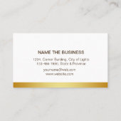 ヴィンテージマンダラ金ゴールドロータスフラワーヨガホリスティック 名刺 (裏面)