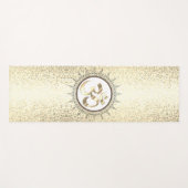 ヴィンテージマンダラOM斑点 ヨガマット (正面(横))