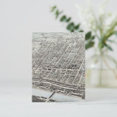 ヴィンテージマンチェスターNHの写真地図(1876) ポストカード (スタンド正面)