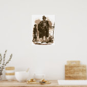 ヴィンテージマンディンゴチーフ&ソードベアラ – リベリア ポスター (キッチン)