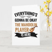 ヴィンテージマンドリンギフト |マンドリン選手の贈り物 カード (黄色い花)