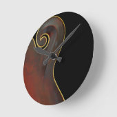 ヴィンテージマンドリン ラウンド壁時計 (傾斜)