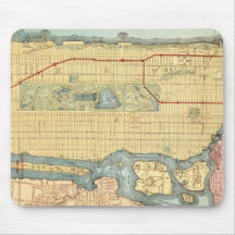 ヴィンテージマンハッタンニューヨークシティマップ