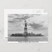 ヴィンテージマンハッタン、ニューヨーク自由像1910 ポストカード (正面/裏面)