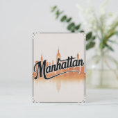 ヴィンテージマンハッタンNYC シーズンポストカード (スタンド正面)